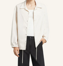 Chaqueta tipo entrenador Courrèges con logotipo distintivo