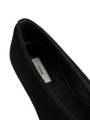 Toteme Minimalist Black Suede Ballet Flats
