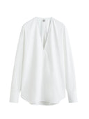 Camicia da collo bianco toteme