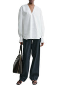 Camicia da collo bianco toteme