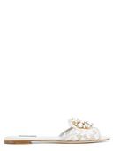 Dolce & Gabbana White Flat Sandals