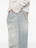 Jeans PDF con costuras de contraste