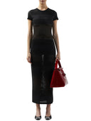 Gcds Long Mesh Dress With Logo