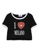 Gcds Cotton Cropped T Shirt