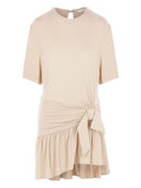 Rabanne Tie Detail Ruffle Dress