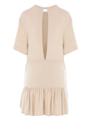 Rabanne Tie Detail Ruffle Dress