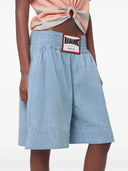 Rabanne Denim Shorts With Applique