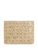 Rabanne Clutch mit Lurex -Details