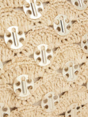 Rabanne Clutch mit Lurex -Details