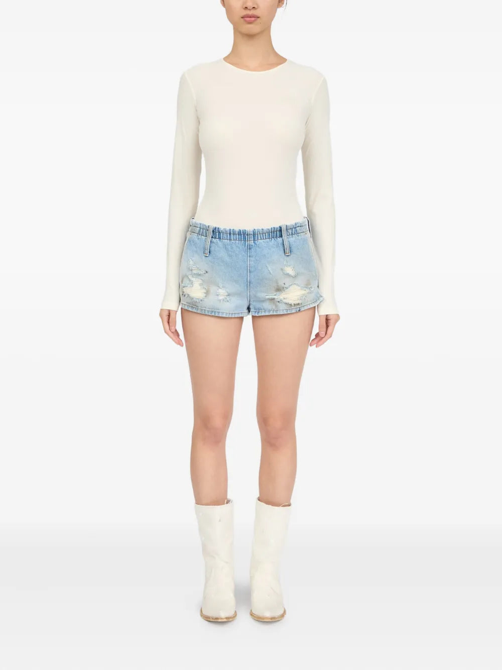 Mm6 Maison Margiela Denim Shorts
