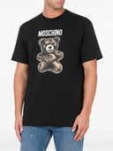 Camiseta de moschino con estampado de osito de peluche
