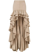 Falda larga de moschino con volantes