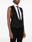 Gilet de moschino avec un large décolleté