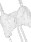 Moschino top corto con volantes