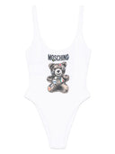 Moschino Teddy Bear泳衣与印刷品