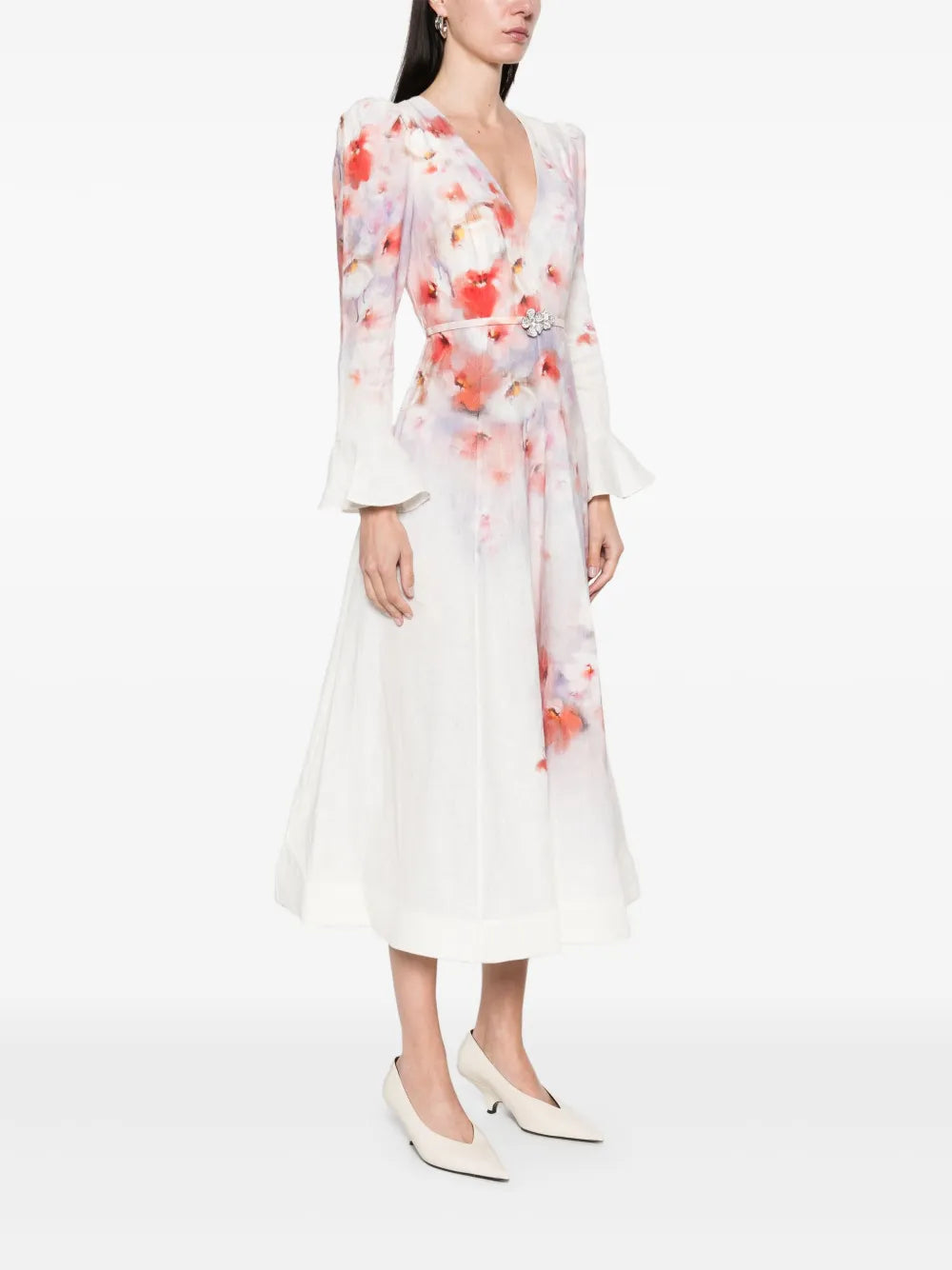 Zimmermann Crush Midi Dress