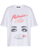 Camiseta Balmain con ojos estampados