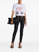 Camiseta Balmain con ojos estampados