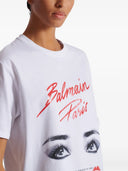 Camiseta Balmain con ojos estampados