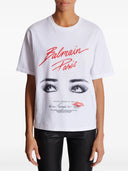 Camiseta Balmain con ojos estampados