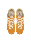 Autry Windspin Sneakers In Suede And Cadmium Leather And Rutabaga