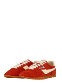 Autry Windspin Sneakers In Suede And Parrot And Rutabaga Leather