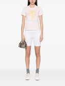 Camiseta de estampado de columna de diamante de Casablanca