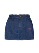 Off White Off Print Plain Denim Skirt