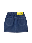 Off White Off Print Plain Denim Skirt