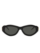 Casablanca Oval Sunglasses With Monogram Plaque