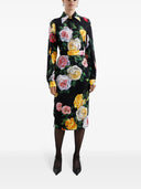 Dolce & Gabbana Midi Skirt With Floral Print