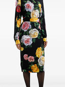 Dolce & Gabbana Midi Skirt With Floral Print