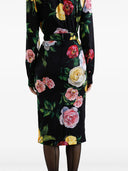 Dolce & Gabbana Midi Skirt With Floral Print