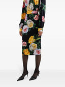 Dolce & Gabbana Midi Skirt With Floral Print