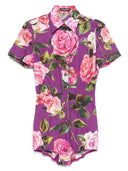 Tuta a stampa floreale Dolce & Gabbana