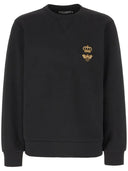 Dolce & Gabbana Felpa In Jersey Ricamato A Motivo