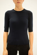 La Rose La Rose Maglia 3/4 Cashmere Blu Navy