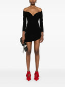 Norma Kamali Draped Off The Shoulder Minidress