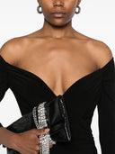 Norma Kamali Draped Off The Shoulder Minidress