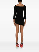 Norma Kamali Draped Off The Shoulder Minidress