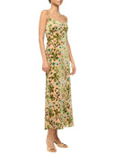 Staud Dianna Dress Moss Floral Tapestry