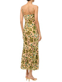 Staud Dianna Dress Moss Floral Tapestry