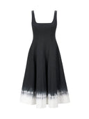 Staud Staud Wells Onyx Tie Dye Dress