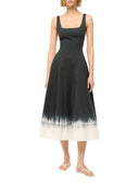 Staud Staud Wells Onyx Tie Dye Dress