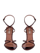 Paris Texas Nina Sandal 105 Mirror Leather Sandals Color Wine Sunset