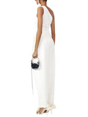 Magda Butrym Cream One Shoulder T Shirt