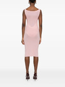 Magda Butrym Pink Floral Bustier Midi Dress