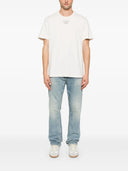 Camiseta blanca desgastada de Golden Goose
