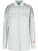Golden Goose Denim Shirt With Embellishment