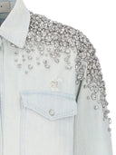 Golden Goose Denim Shirt With Embellishment
